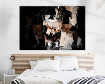 Glass with ice and contrast by Art & Soul Creations