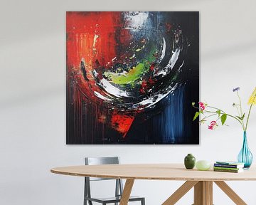 Abstracte krachtige kleuren van TheXclusive Art