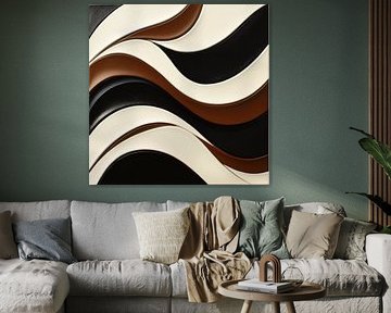 Moderne bruine golven