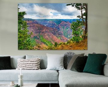 View of Waimea Canyon, Hawaii by Rietje Bulthuis