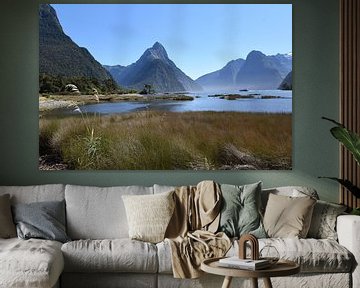 Mitre Peak and Milford Sound, New Zealand by Rini Kools
