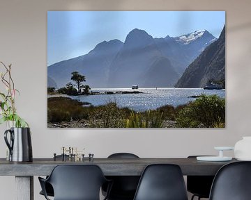 Mitre Peak and Milford Sound, New Zealand by Rini Kools