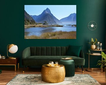 Mitre Peak and Milford Sound, New Zealand by Rini Kools