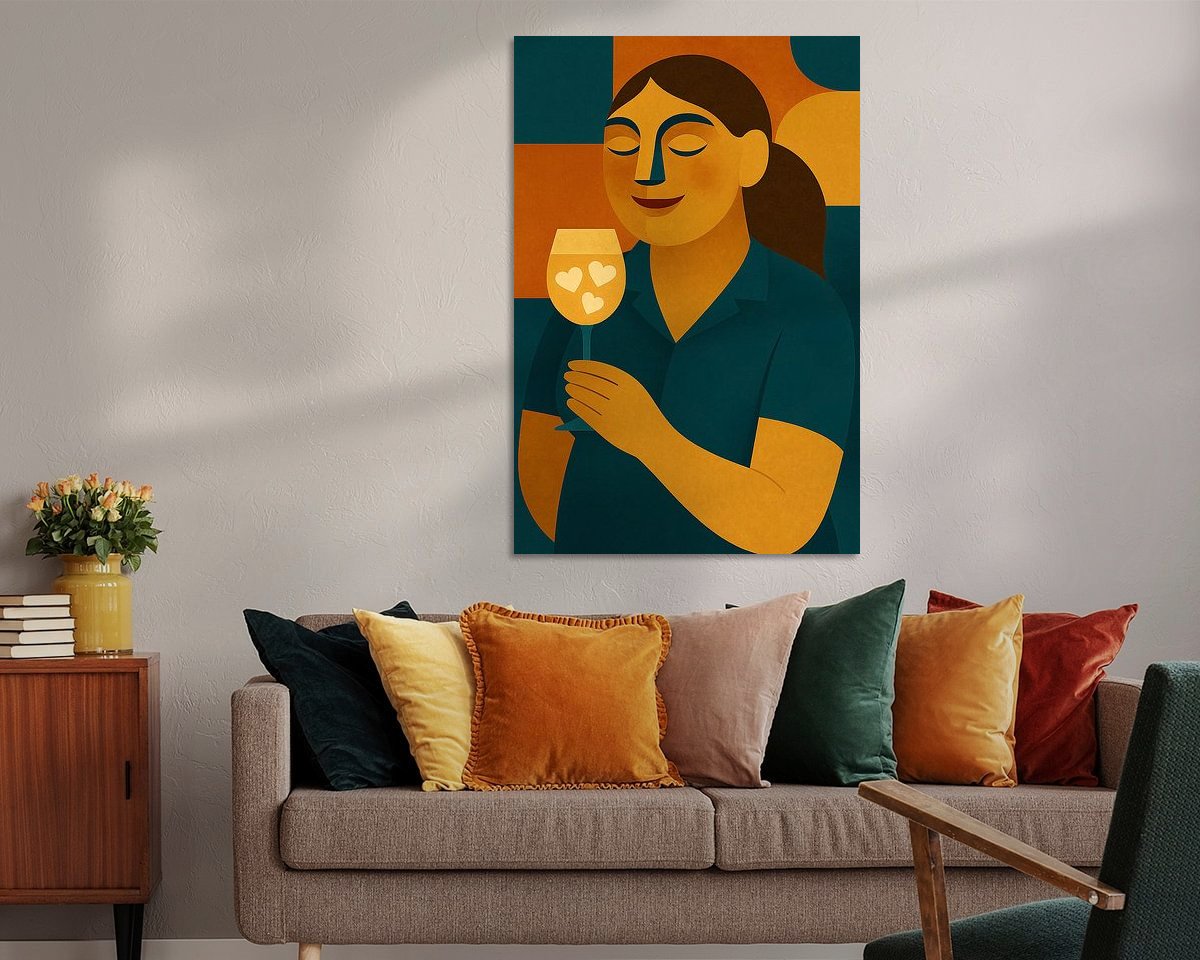Example of the artwork in a room