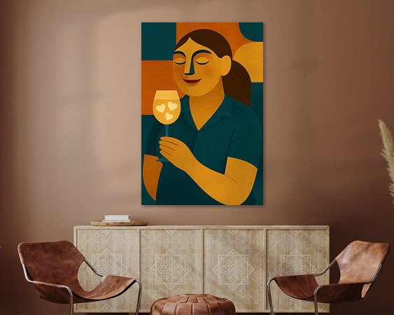 Example of the artwork in a room