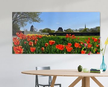 Parliament's gardens in spring by Claude Laprise