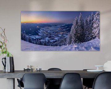 Winterpanorama Tegernsee in Bayern von Achim Thomae Photography