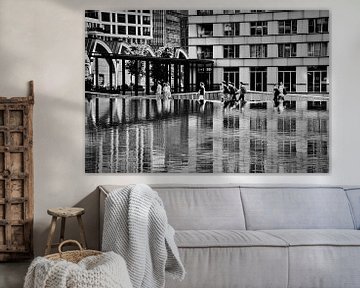 Reflets dans l'eau sur Monique Verlouw