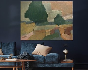 Fields and hills by Nop Briex