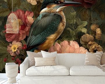 Birds in Bloom - A Harmonious Interplay of Nature and Colours by But First Framing