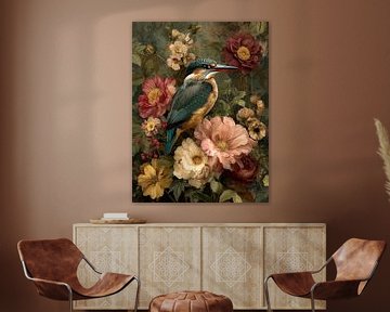 Vogels in Bloei – Een Harmonisch Samenspel van Natuur en Kleuren van But First Framing