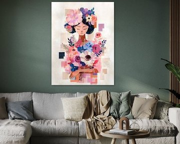 Flowers in Geometry - The Woman and Her Blooming World