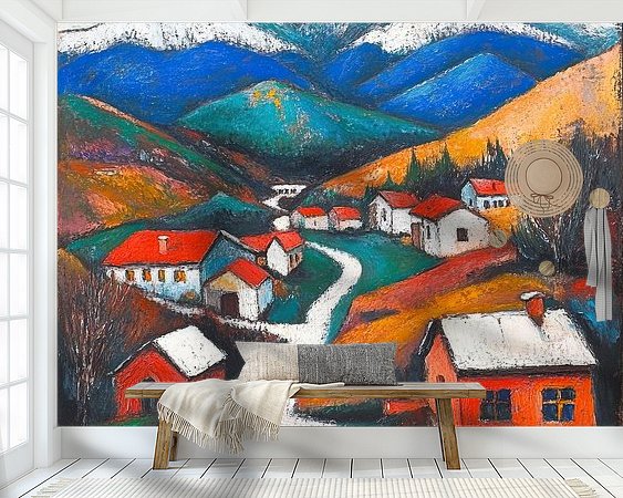 Example of the artwork in a room