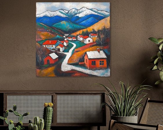 Example of the artwork in a room