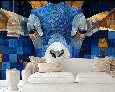Example of the artwork in a room