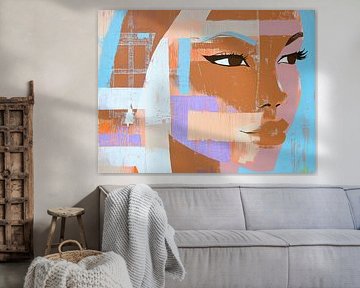 Vrouwenportret | Geometry of Beauty van De Mooiste Kunst