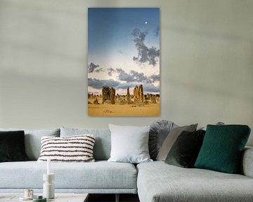 Le désert des Pinnacles au crépuscule