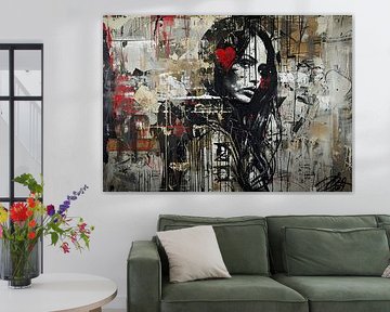 Leinwand aus Herz und Chaos