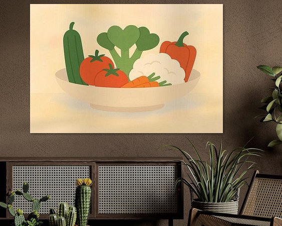 Example of the artwork in a room