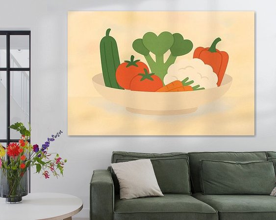 Example of the artwork in a room