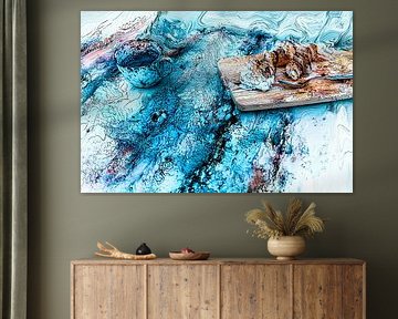 Abstract stilleven met eten