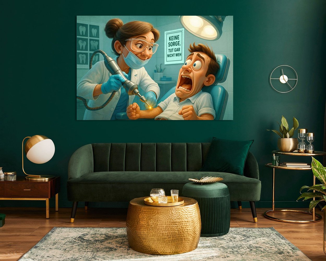 Example of the artwork in a room