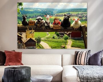 Farm animals and landscape art by Imperial Art House