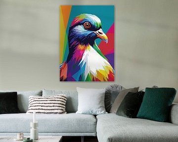 Taube Pop Art Stil von MIROKKU
