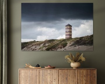 Kaapduinen Low in Dishoek an einem grauen Tag von Thom Brouwer
