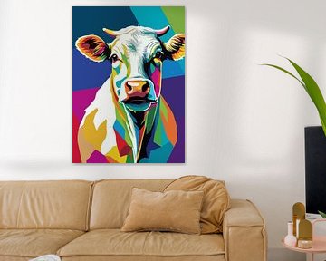 Charolais Pop Art Stijl van MIROKKU