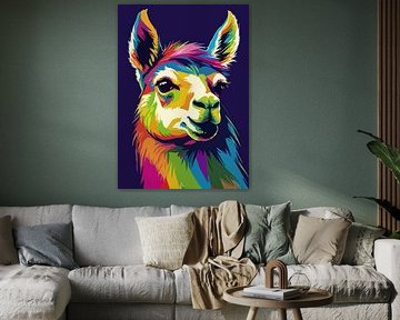 Llama Pop Art Style sur MIROKKU