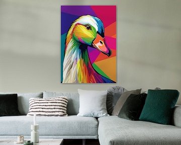 Pop-art stijl van gans van MIROKKU