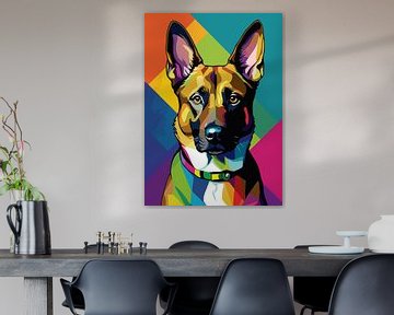 Belgian Malinois Pop Art Style by MIROKKU