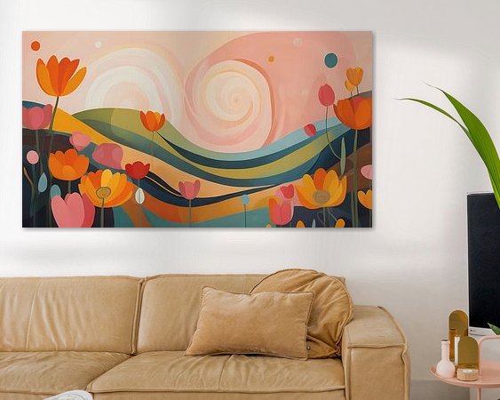 Example of the artwork in a room