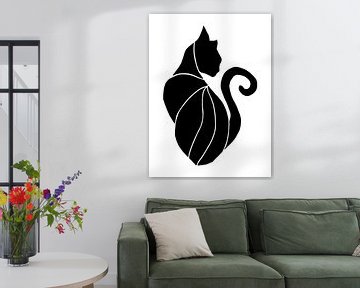 Zwarte Kat van Doornroosje Design