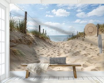 Beachbreak through the dunes - North Sea near Zandvoort