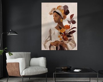 Élégance puissante - Femme africaine à l'ombre tranquille sur But First Framing