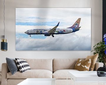 SunExpress Boeing 737-800 aux couleurs des Schtroumpfs. sur Jaap van den Berg