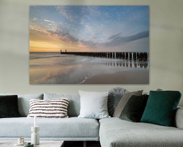 Zonsondergang in Domburg van Raoul Baart