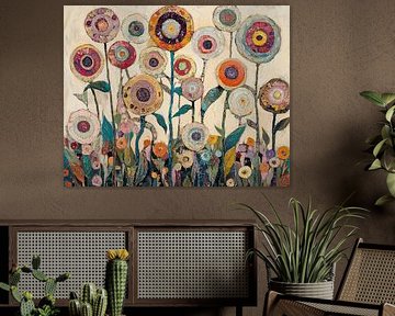 Circle Flowers | Scènes florales vibrantes sur Art Merveilleux