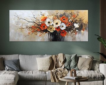 Bloemenschilderij van ARTEO Schilderijen