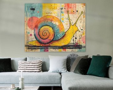 Abstrakte Schnecke mit Spirale