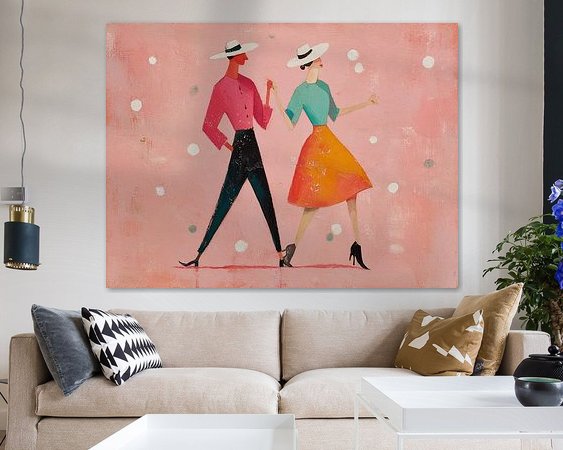 Example of the artwork in a room