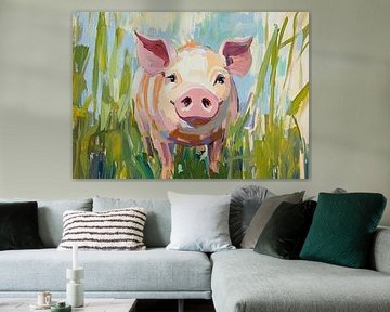 Piggy | Cochon heureux dans le jardin