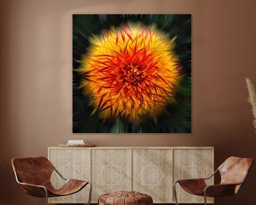 Dahlien in fröhlichen Formen