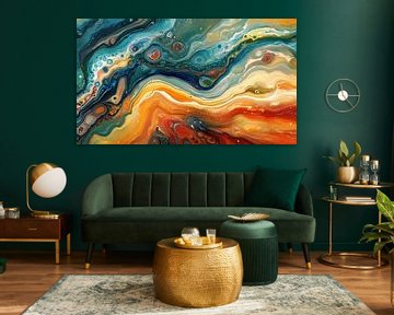 Abstraktes Mineralien-Panorama von TheXclusive Art