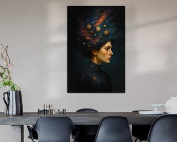 Porträt - Sie war ein Universum von Gisela Art for You