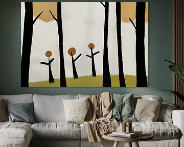 Abstract trees and nature art