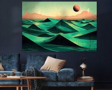 Surreal landscape with colours