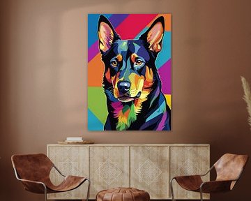 Chien Beauceron Style Pop Art